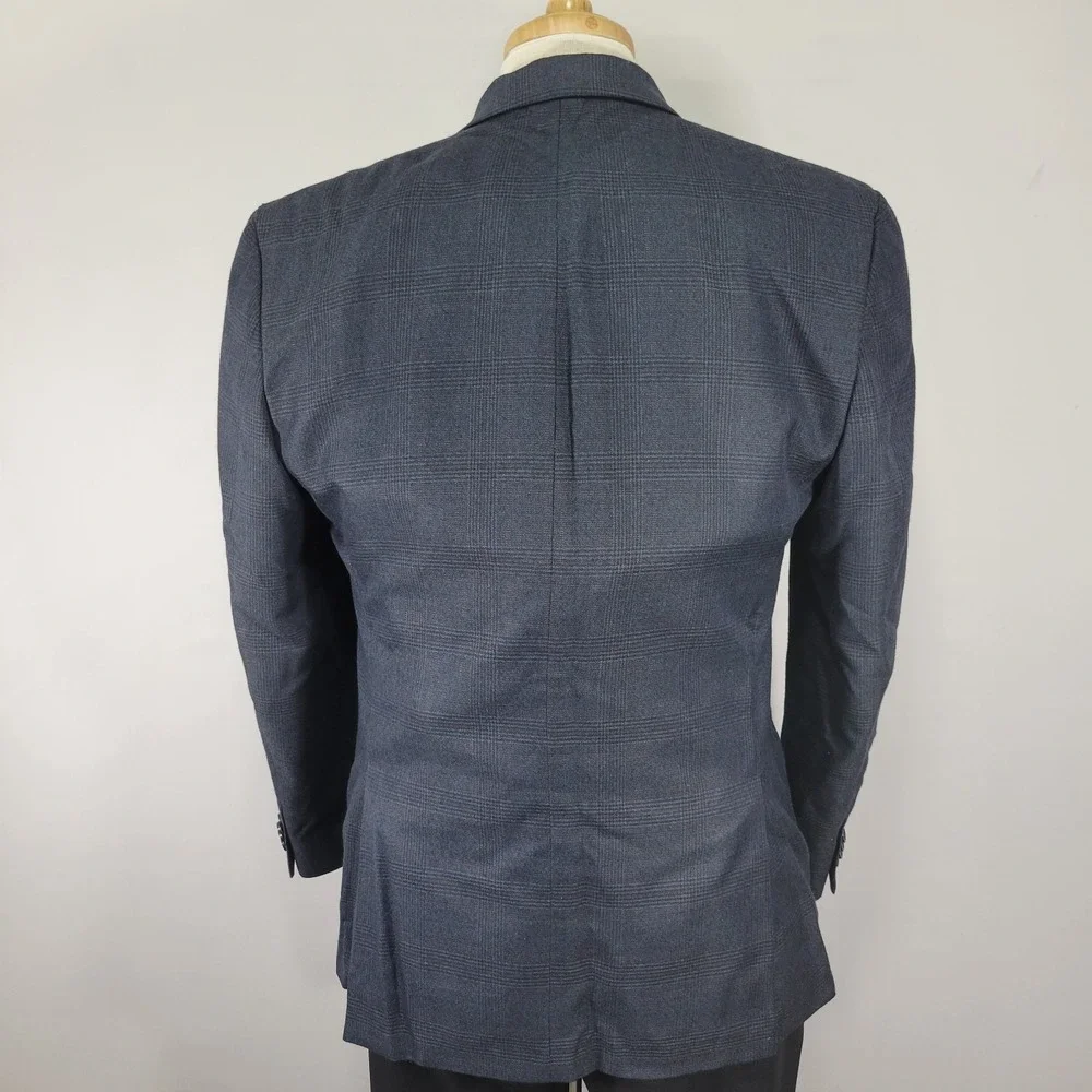Michael‎ Kors Men's Sport Coat Blazer Two Button Navy Blue Poly Blend Size 40R